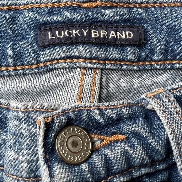 Lucky Brand 90s Loose High Rise Straight Button Fly Retro Jeans, Size 0 / 25 - Picture 7 of 13